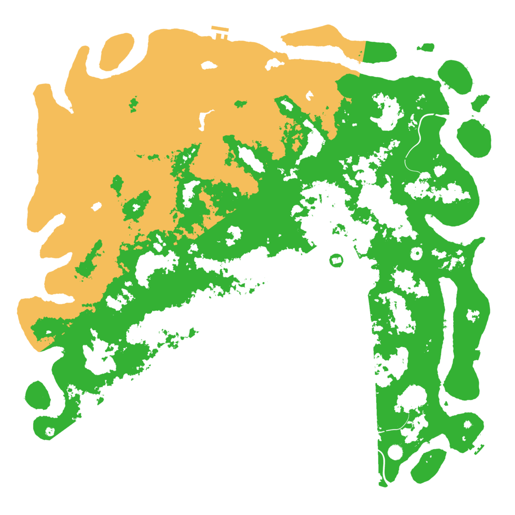 Biome Rust Map: Procedural Map, Size: 6000, Seed: 655100