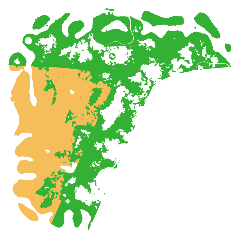 Biome Rust Map: Procedural Map, Size: 6000, Seed: 584910