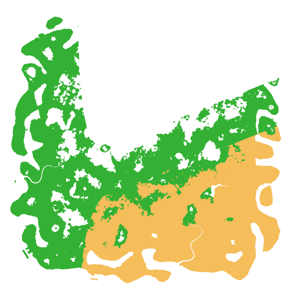 Biome Rust Map: Procedural Map, Size: 6000, Seed: 298684