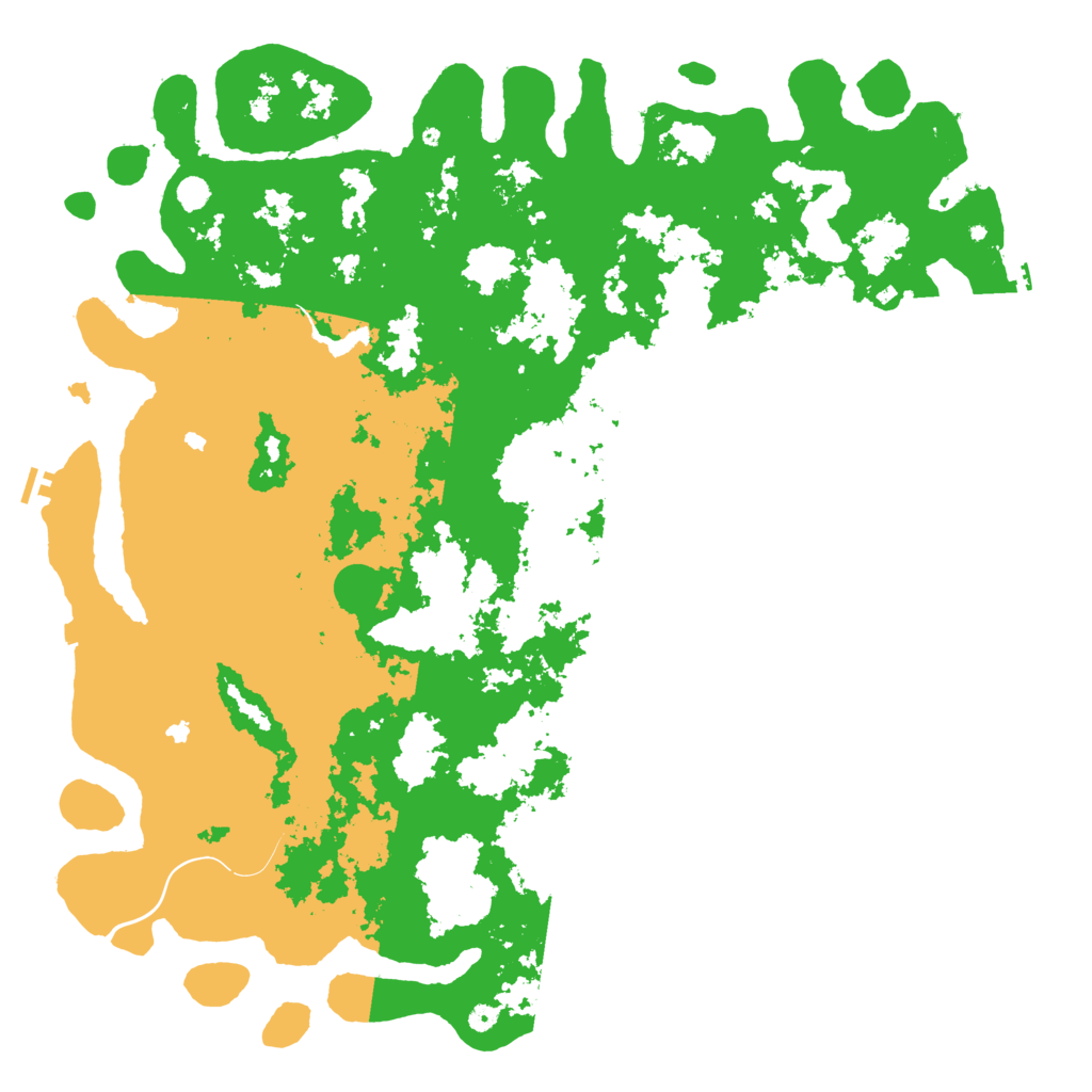 Biome Rust Map: Procedural Map, Size: 6000, Seed: 887206