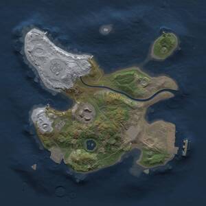 Thumbnail Rust Map: Procedural Map, Size: 2000, Seed: 17, 4 Monuments