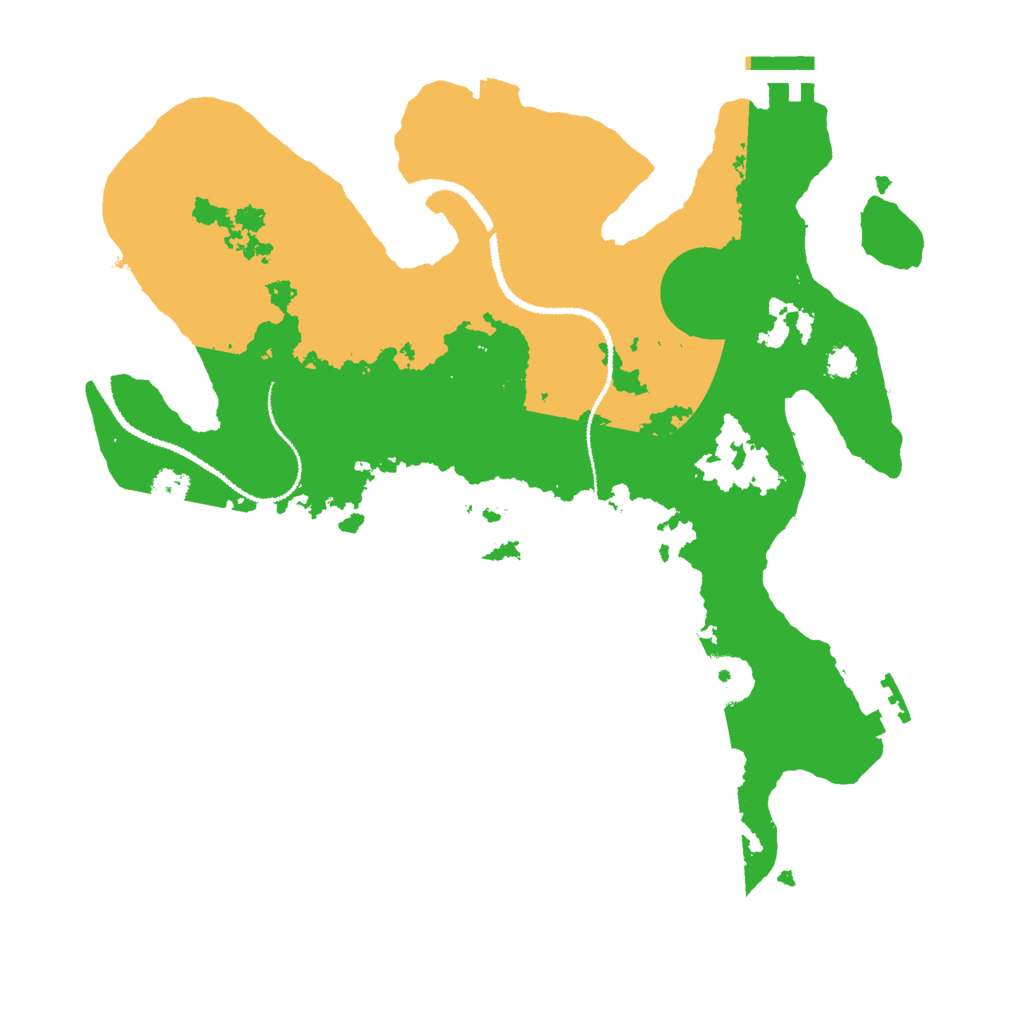 Biome Rust Map: Procedural Map, Size: 3000, Seed: 2075564586