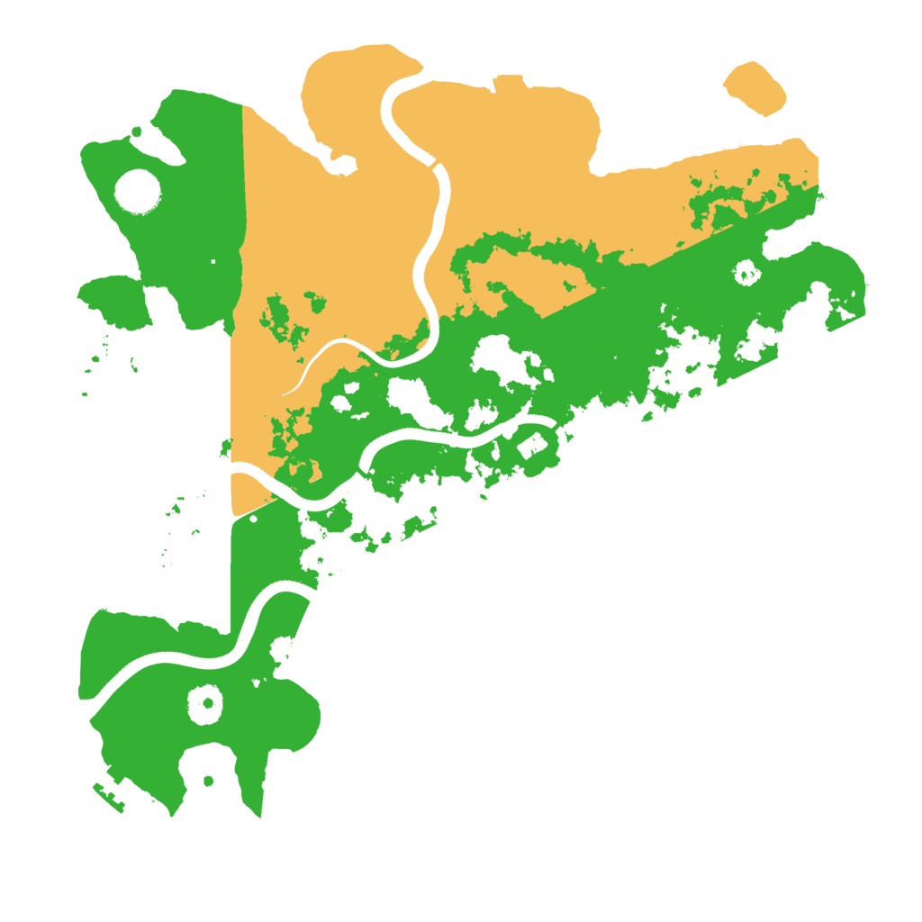 Biome Rust Map: Procedural Map, Size: 3600, Seed: 53829