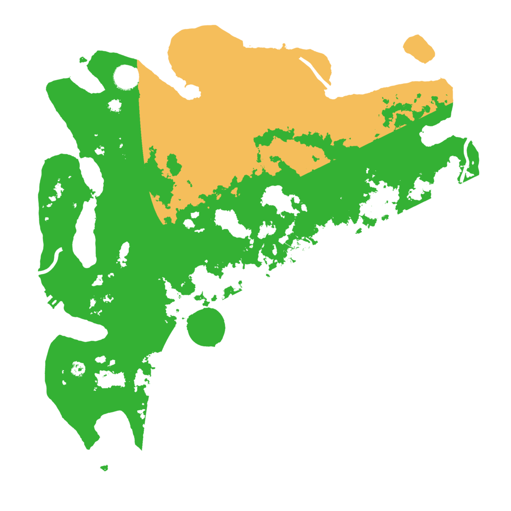 Biome Rust Map: Procedural Map, Size: 3600, Seed: 53829