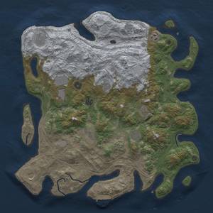 Thumbnail Rust Map: Procedural Map, Size: 4250, Seed: 2093546179, 18 Monuments