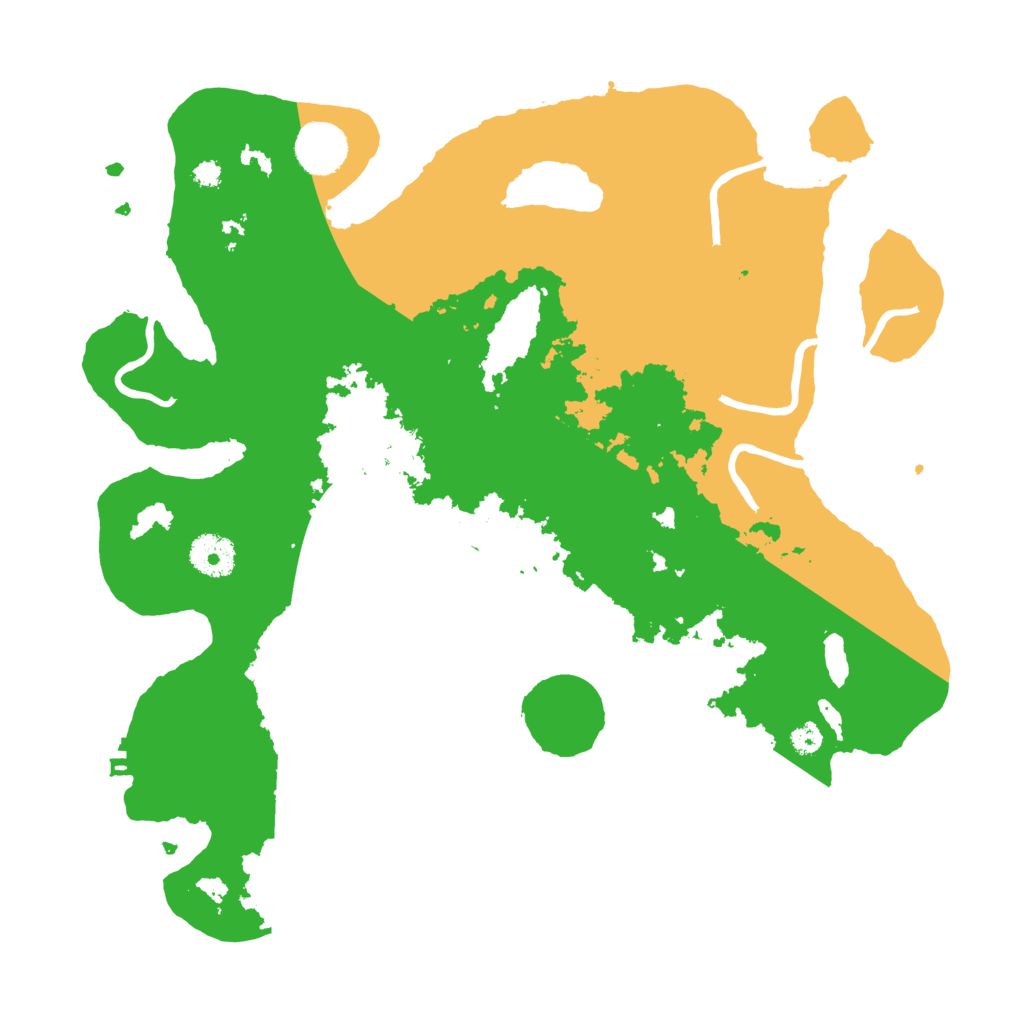 Biome Rust Map: Procedural Map, Size: 3500, Seed: 4444