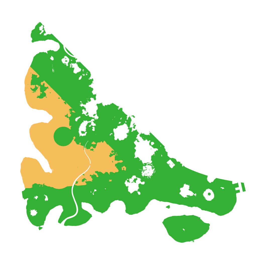 Biome Rust Map: Procedural Map, Size: 3500, Seed: 393784644