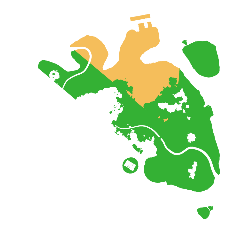 Biome Rust Map: Procedural Map, Size: 2500, Seed: 145145