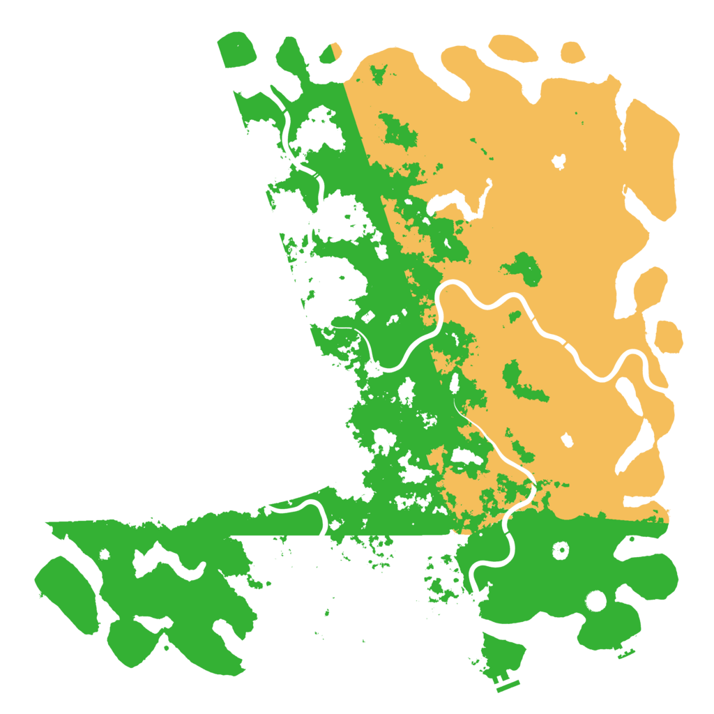 Biome Rust Map: Procedural Map, Size: 6000, Seed: 156214