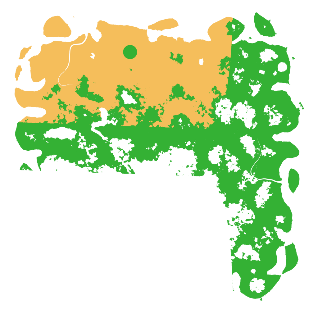 Biome Rust Map: Procedural Map, Size: 6000, Seed: 2054927519