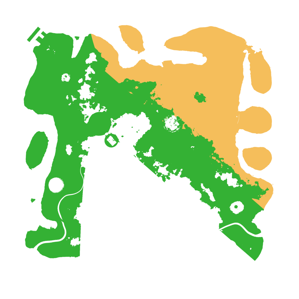 Biome Rust Map: Procedural Map, Size: 3500, Seed: 477311842