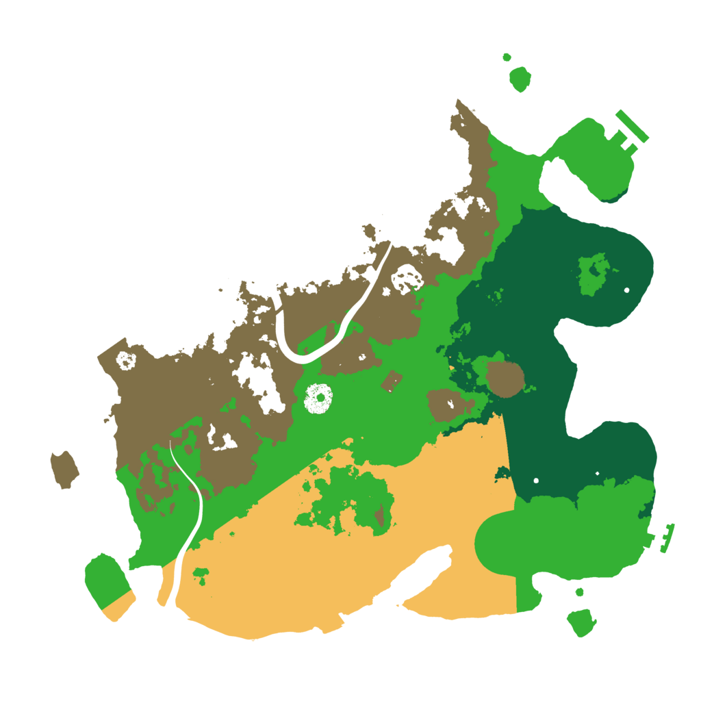 Biome Rust Map: Procedural Map, Size: 3500, Seed: 698008480