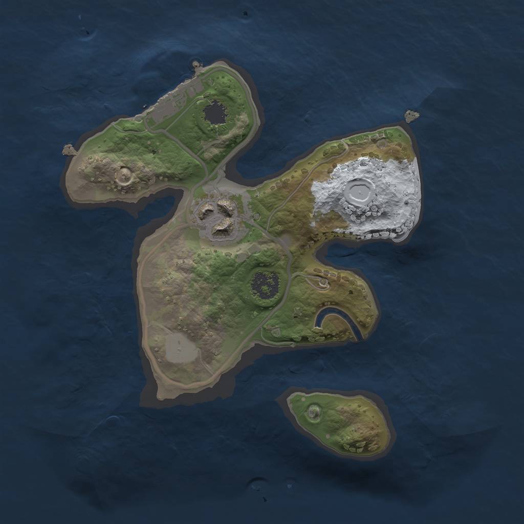 Rust Map: Procedural Map, Size: 1900, Seed: 675787, 7 Monuments