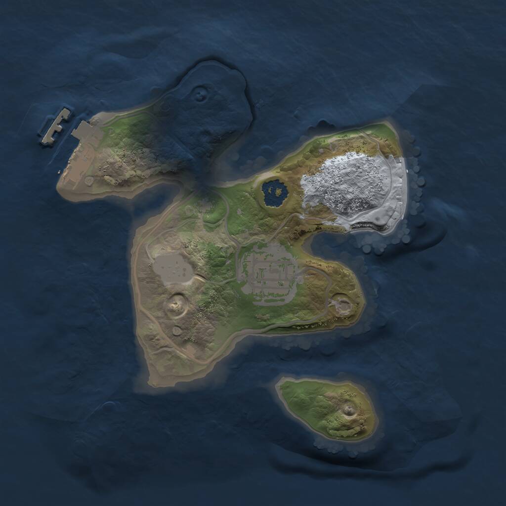 Rust Map: Procedural Map, Size: 1900, Seed: 675787, 3 Monuments