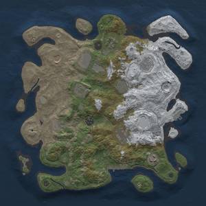 Thumbnail Rust Map: Procedural Map, Size: 3700, Seed: 357793906, 20 Monuments