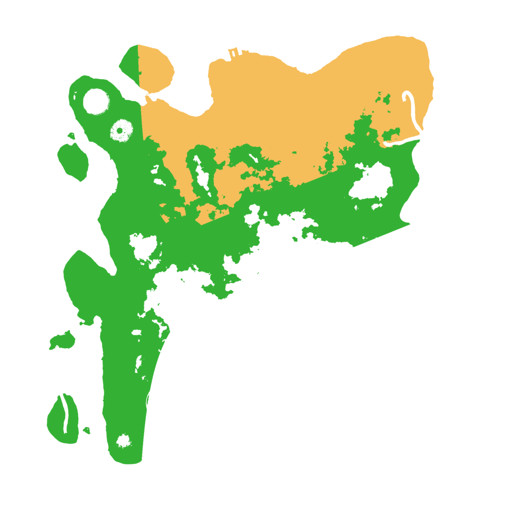 Biome Rust Map: Procedural Map, Size: 3500, Seed: 668459005