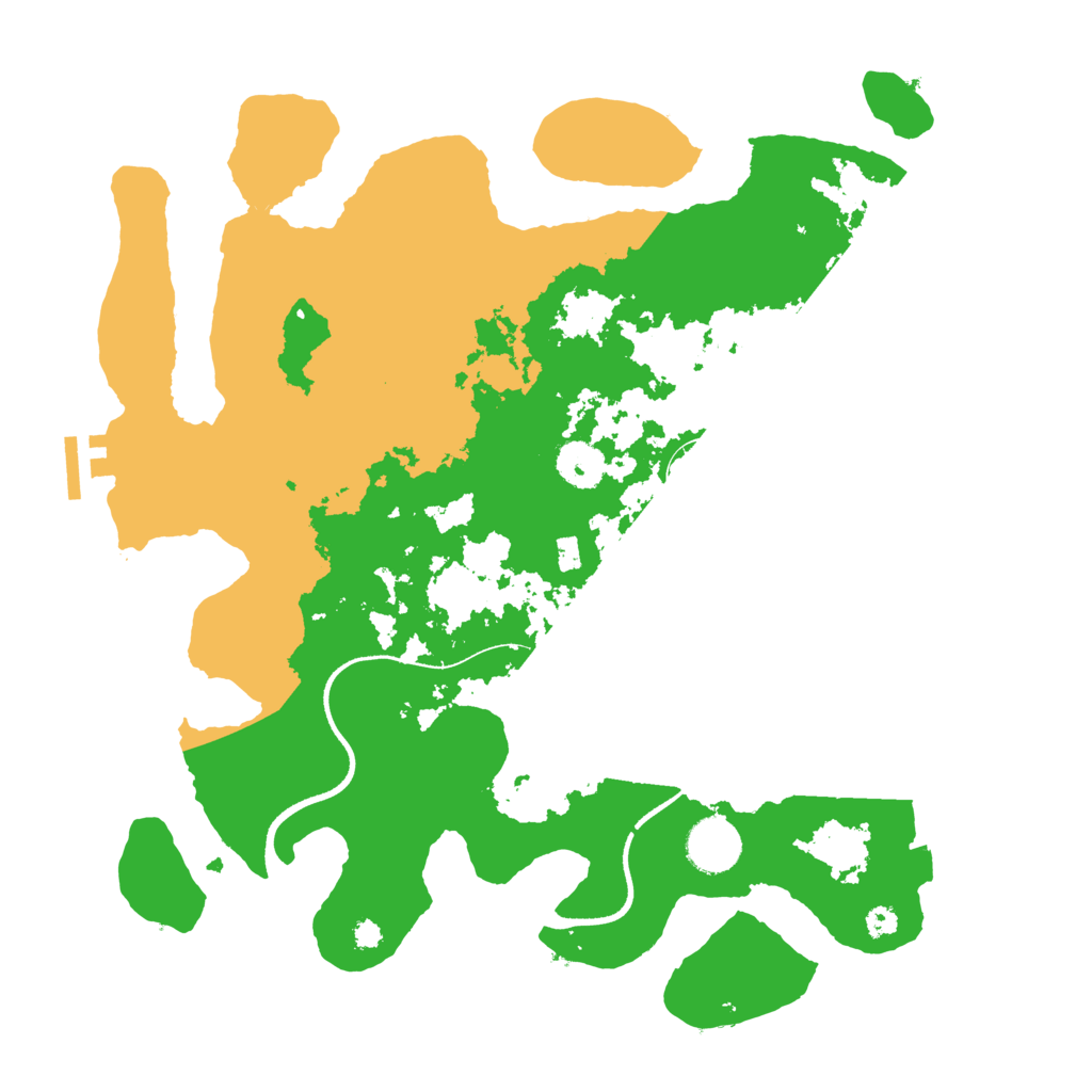 Biome Rust Map: Procedural Map, Size: 3500, Seed: 66756