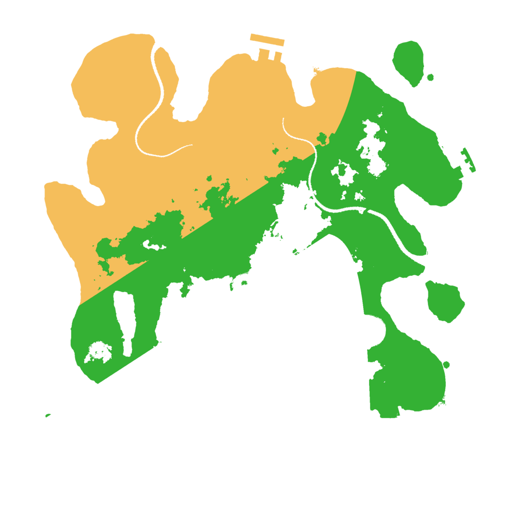 Biome Rust Map: Procedural Map, Size: 3000, Seed: 34567