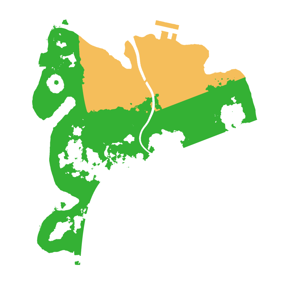 Biome Rust Map: Procedural Map, Size: 2500, Seed: 1331996792