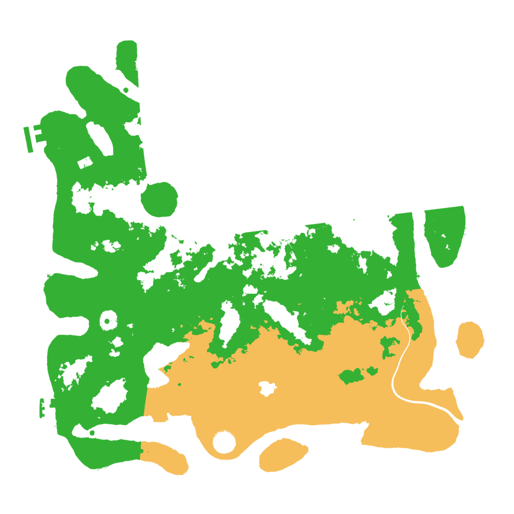 Biome Rust Map: Procedural Map, Size: 4000, Seed: 601491929