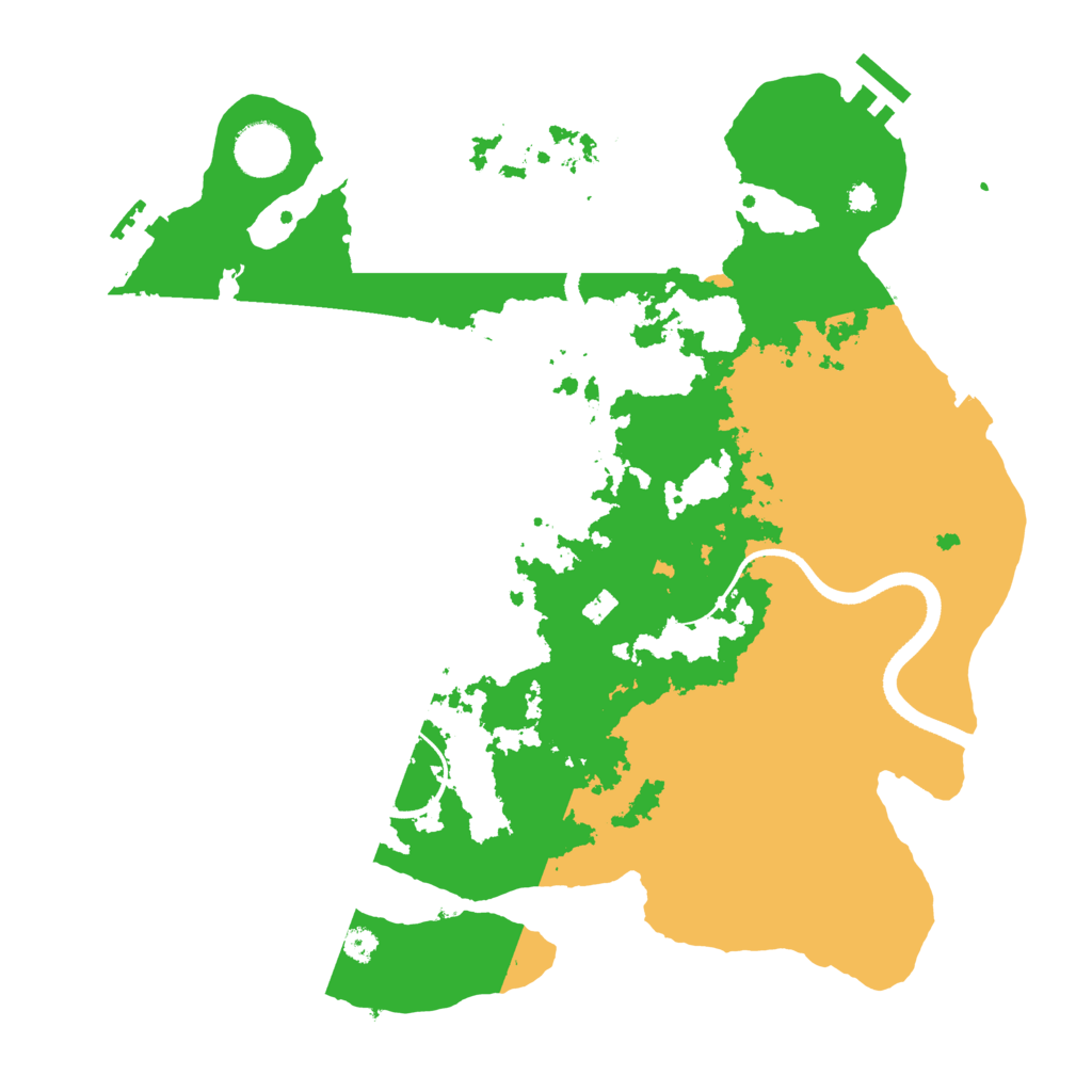 Biome Rust Map: Procedural Map, Size: 3500, Seed: 656674308