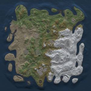 Thumbnail Rust Map: Procedural Map, Size: 4250, Seed: 1791110520, 18 Monuments