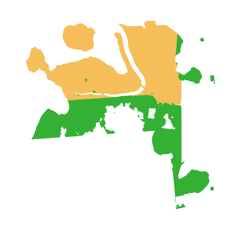 Biome Rust Map: Procedural Map, Size: 2500, Seed: 7645321