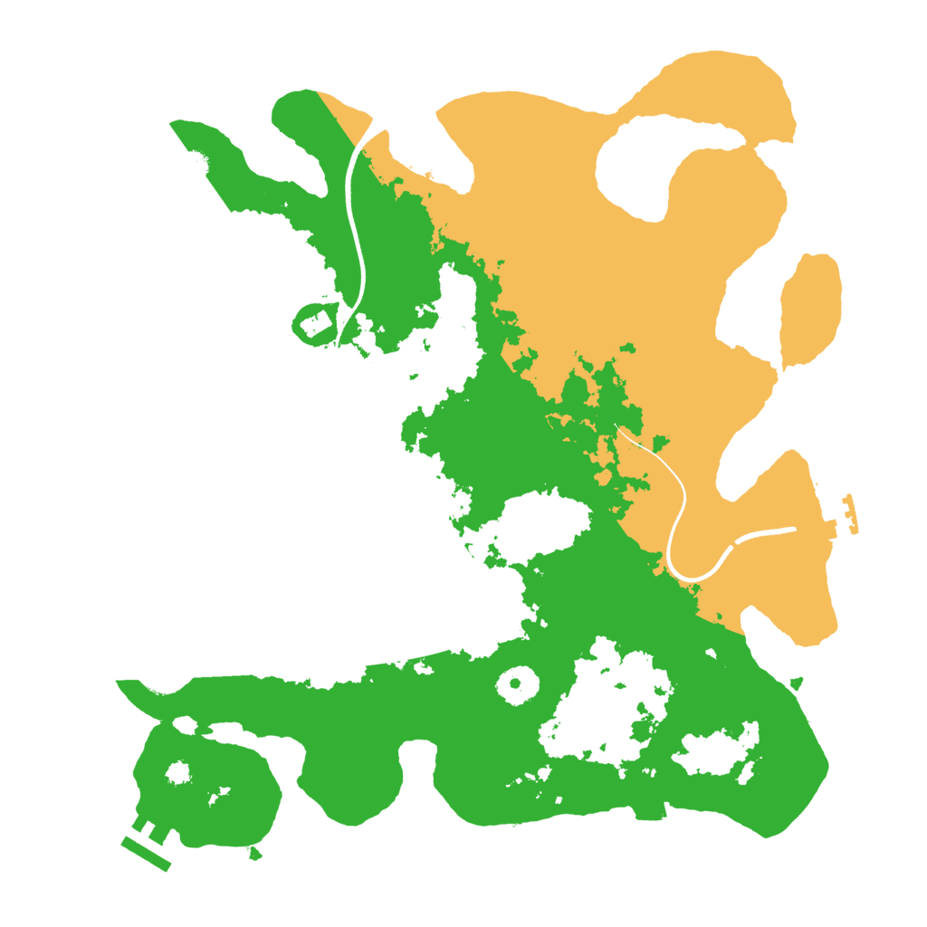 Biome Rust Map: Procedural Map, Size: 3500, Seed: 980987076