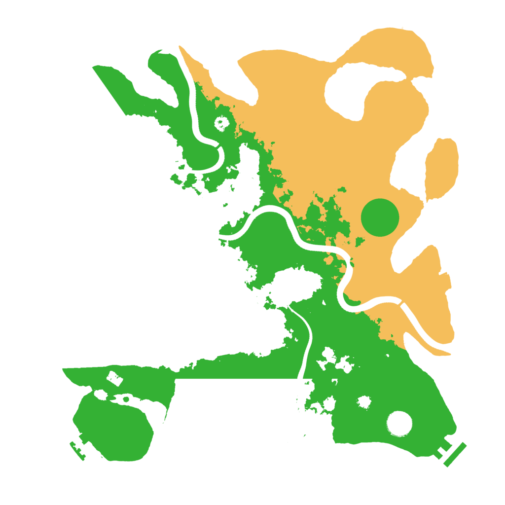 Biome Rust Map: Procedural Map, Size: 3500, Seed: 980987076