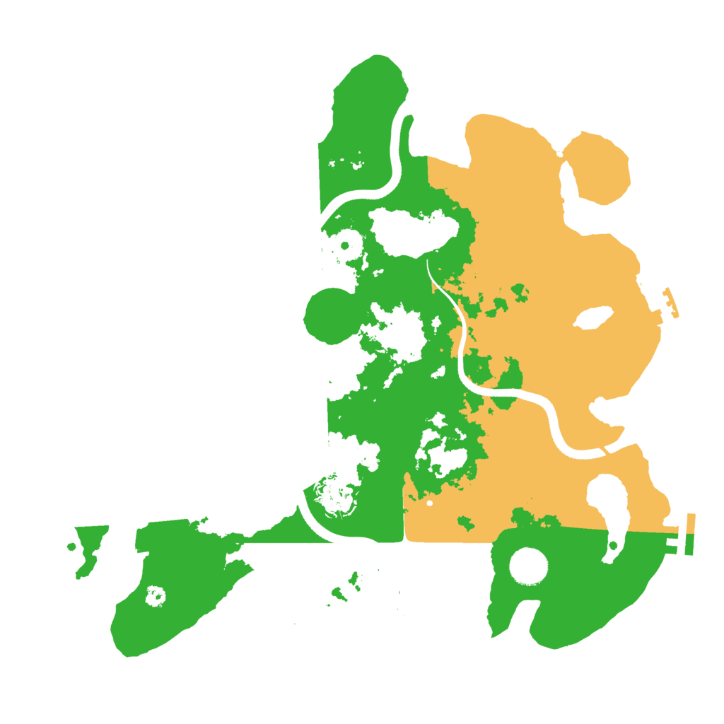 Biome Rust Map: Procedural Map, Size: 3500, Seed: 122344359