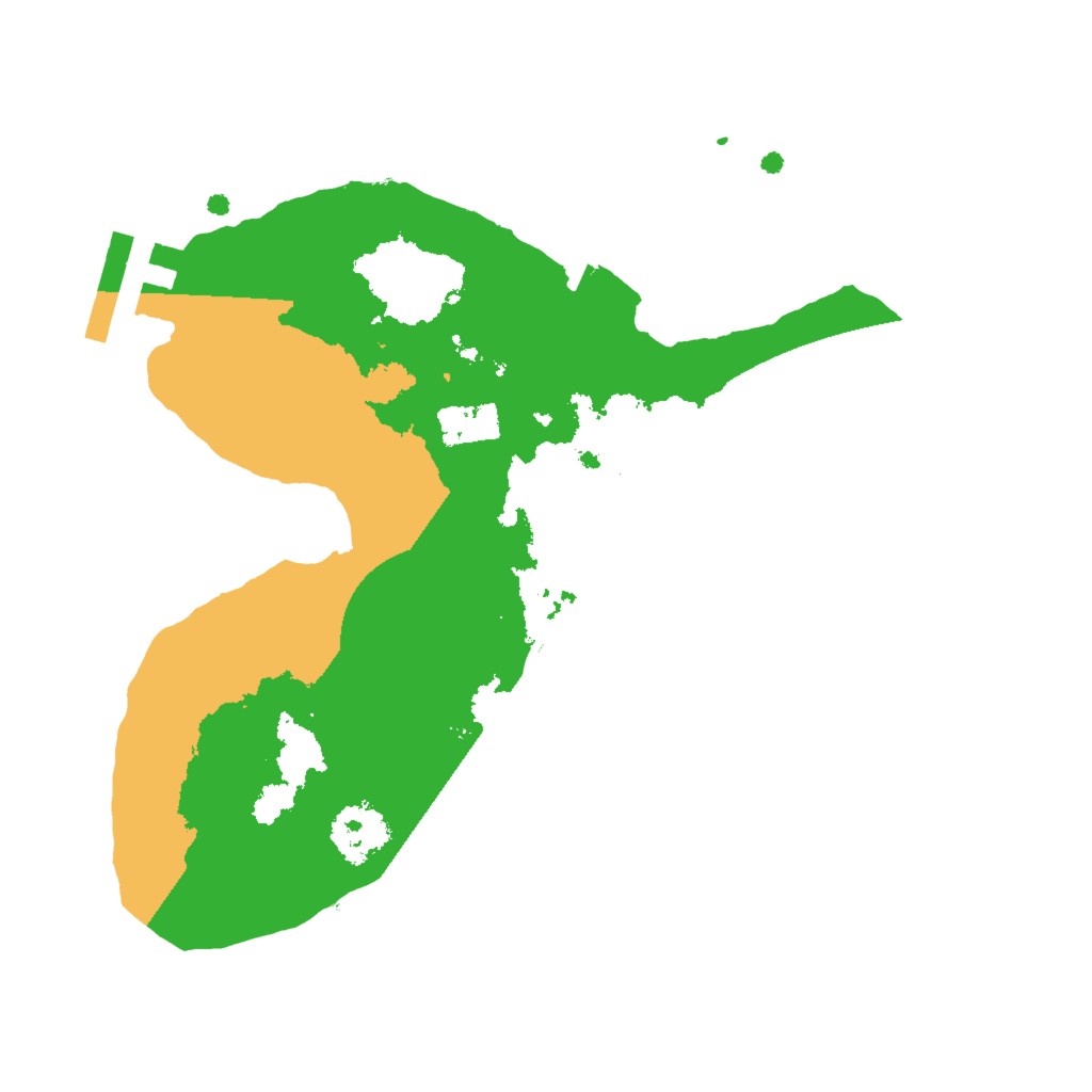 Biome Rust Map: Procedural Map, Size: 2000, Seed: 654161676