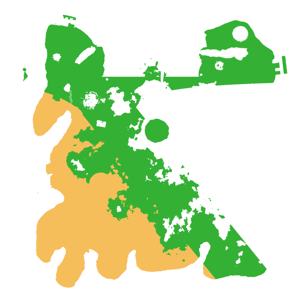Biome Rust Map: Procedural Map, Size: 3500, Seed: 102039