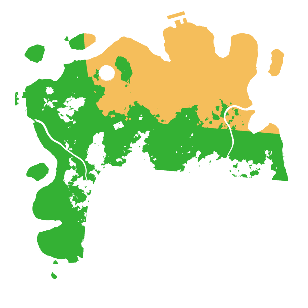 Biome Rust Map: Procedural Map, Size: 3500, Seed: 40262009