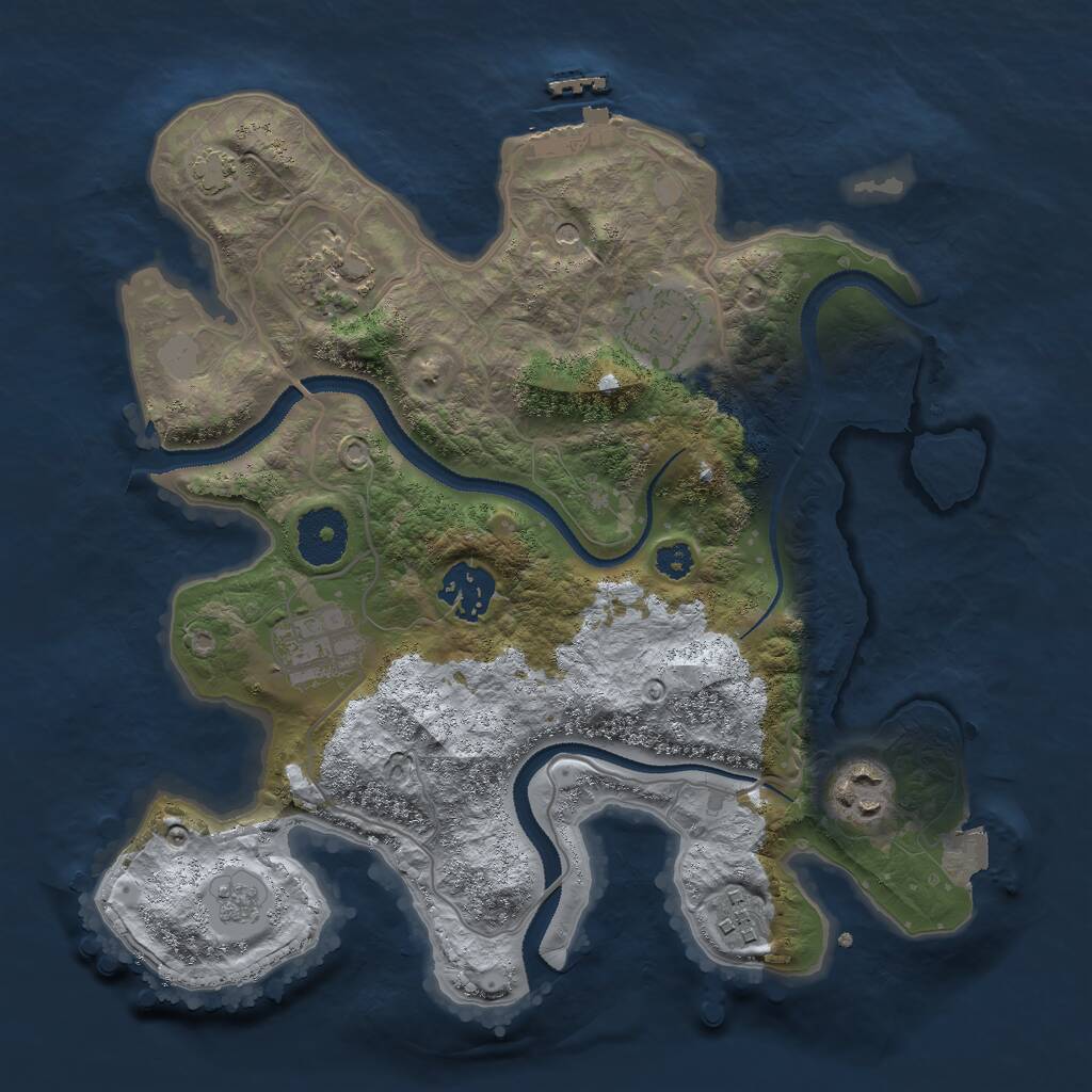 Rust Map: Procedural Map, Size: 2986, Seed: 289631805, 11 Monuments