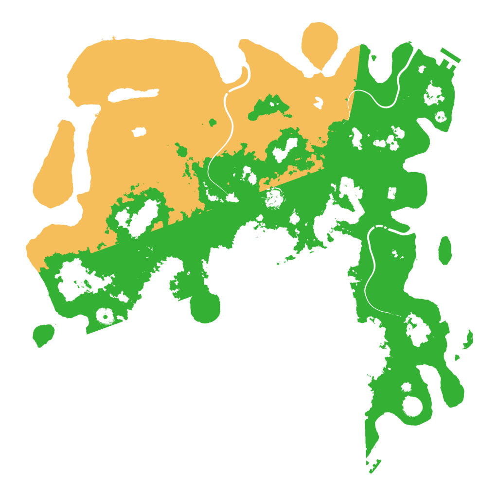 Biome Rust Map: Procedural Map, Size: 4500, Seed: 5282616