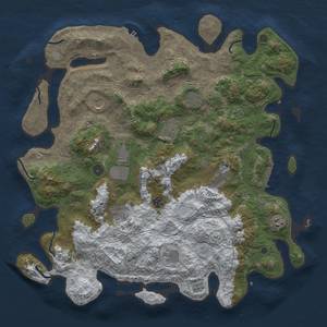 Thumbnail Rust Map: Procedural Map, Size: 4500, Seed: 5282616, 19 Monuments