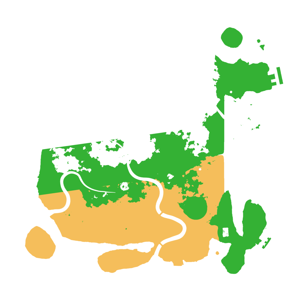 Biome Rust Map: Procedural Map, Size: 3500, Seed: 1335870293