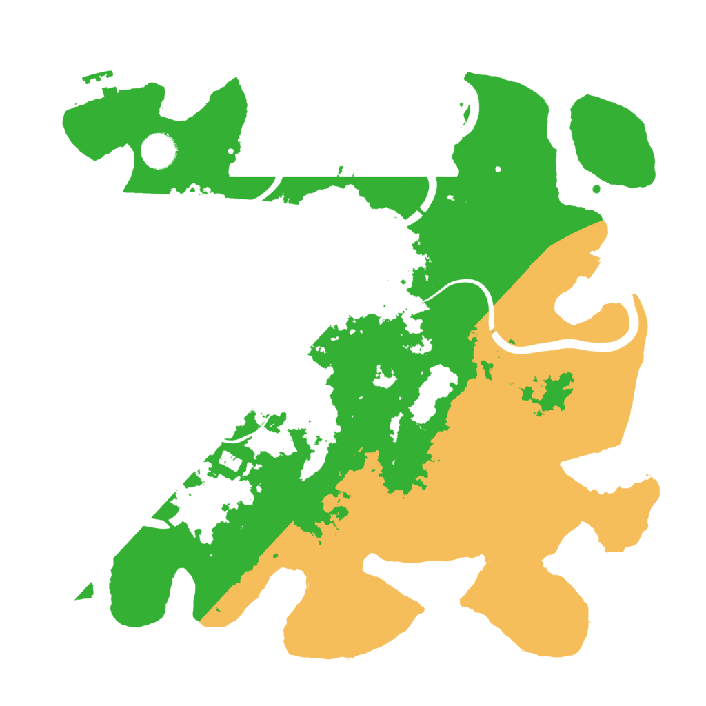 Biome Rust Map: Procedural Map, Size: 3500, Seed: 1201373839