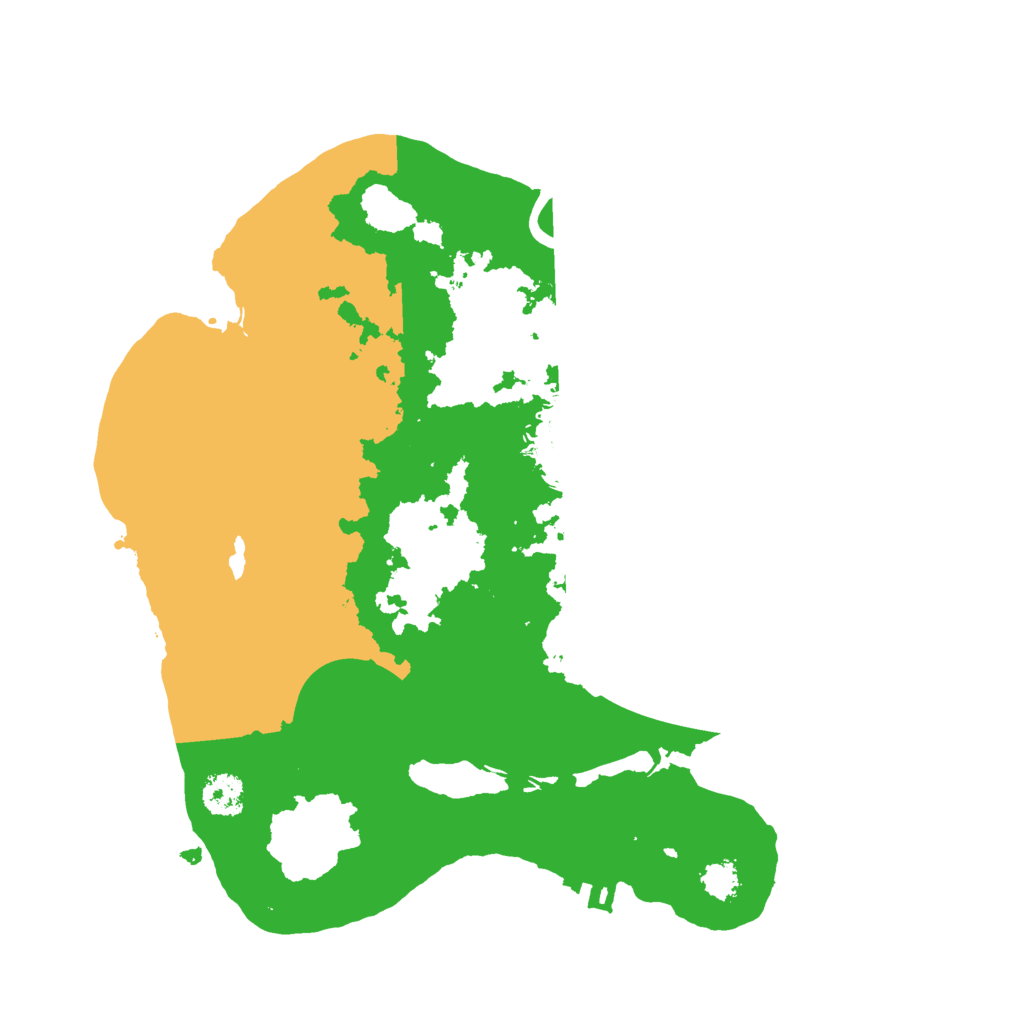 Biome Rust Map: Procedural Map, Size: 2500, Seed: 1085735570