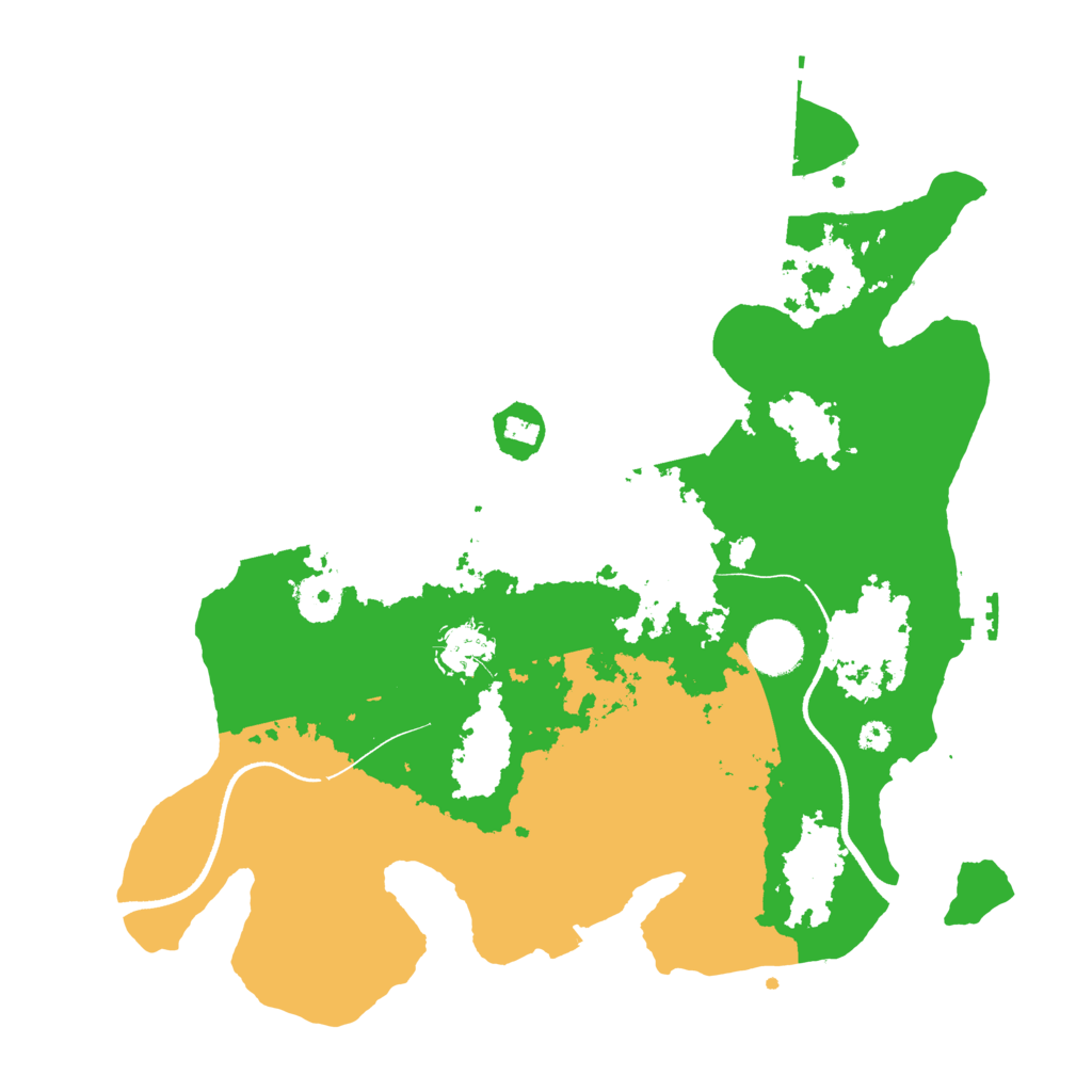Biome Rust Map: Procedural Map, Size: 3500, Seed: 1720203557