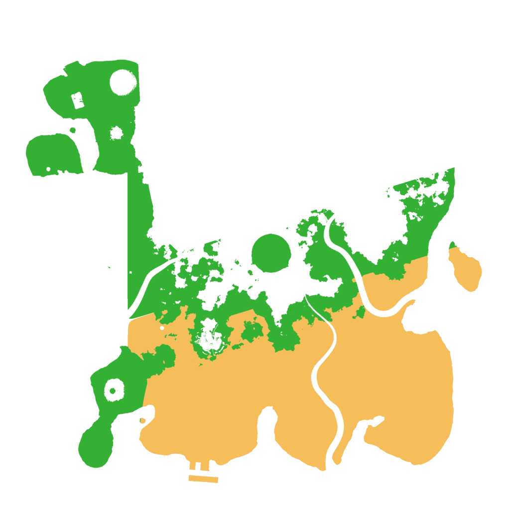 Biome Rust Map: Procedural Map, Size: 3500, Seed: 6774