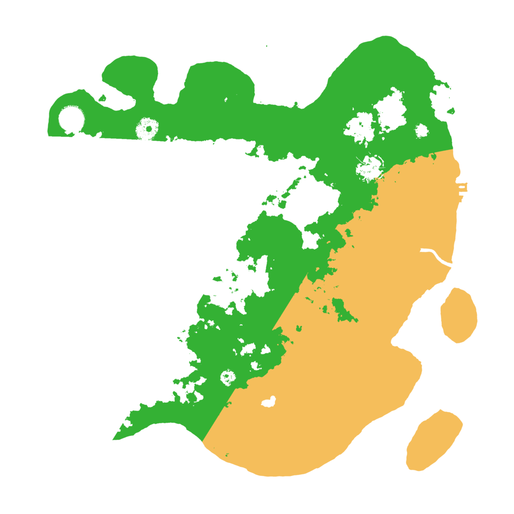 Biome Rust Map: Procedural Map, Size: 3500, Seed: 23515