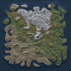 Thumbnail Rust Map: Procedural Map, Size: 5000, Seed: 648259, 20 Monuments