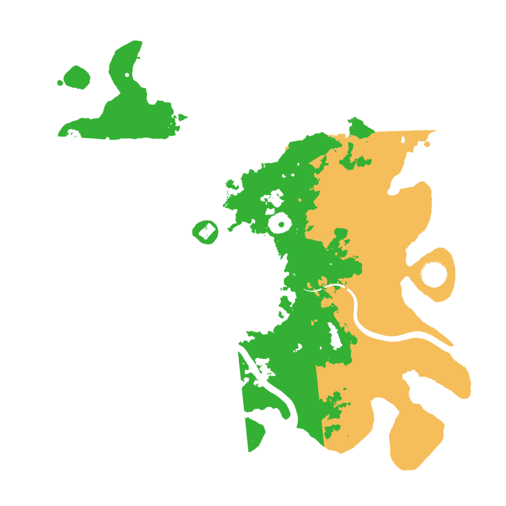 Biome Rust Map: Procedural Map, Size: 3500, Seed: 345218025
