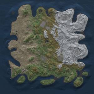 Thumbnail Rust Map: Procedural Map, Size: 4000, Seed: 1584203569, 17 Monuments