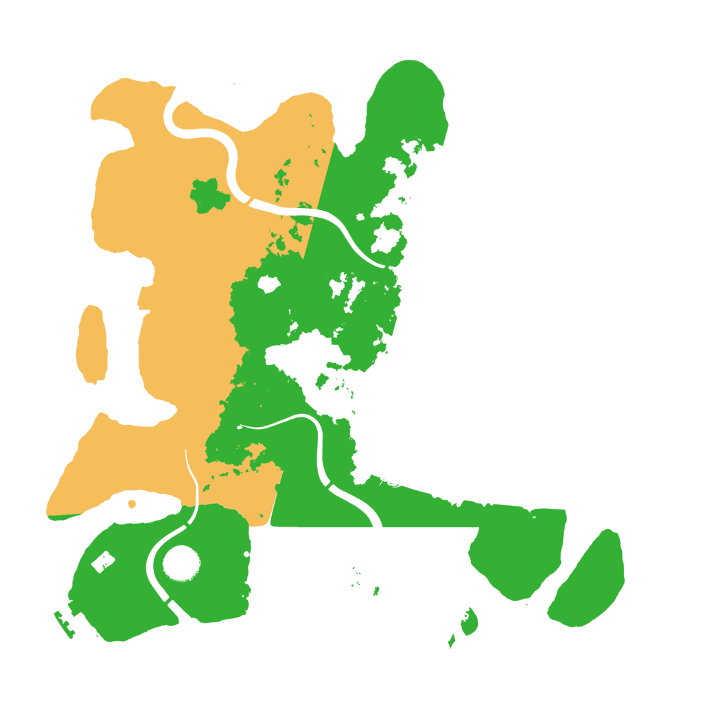Biome Rust Map: Procedural Map, Size: 3500, Seed: 868492448