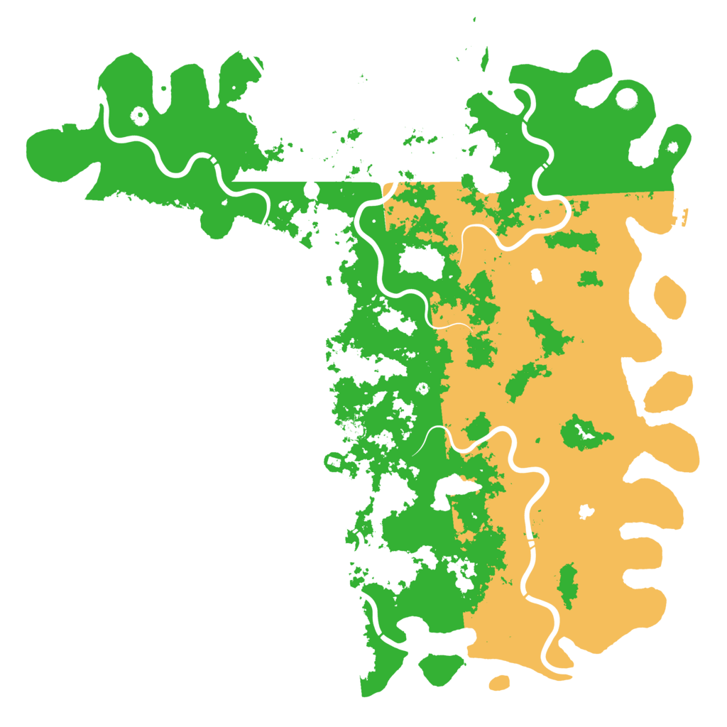 Biome Rust Map: Procedural Map, Size: 6000, Seed: 2025324733