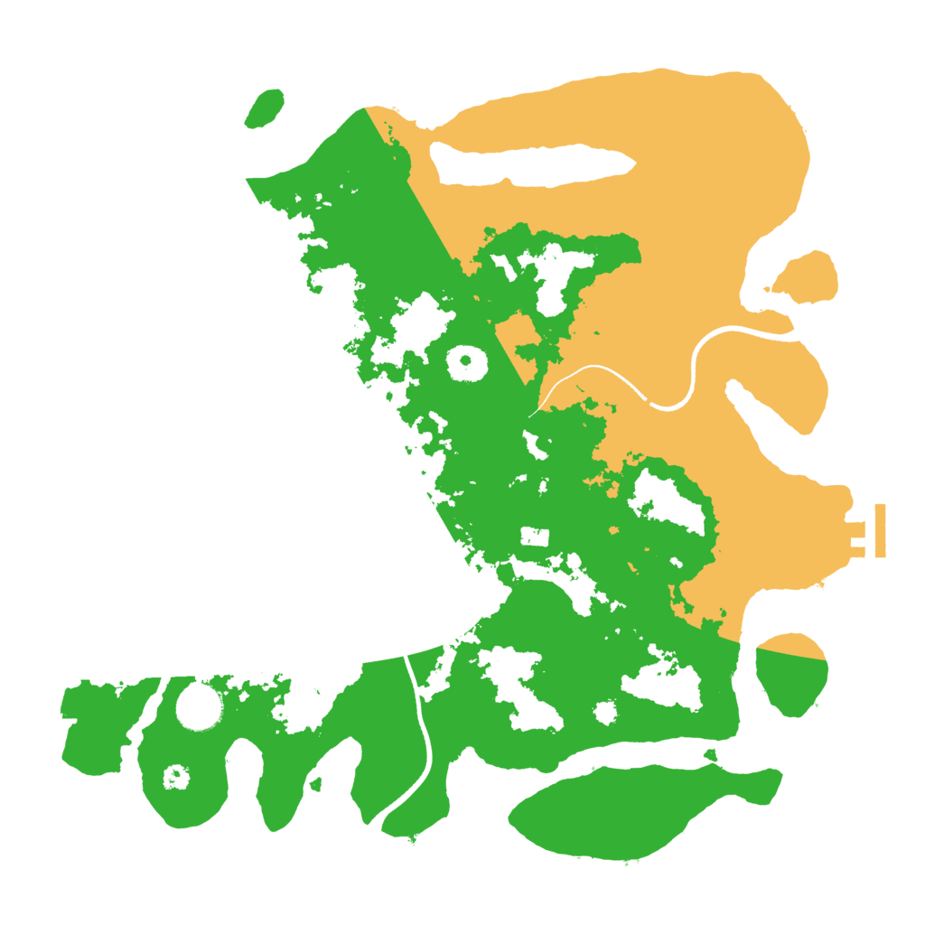 Biome Rust Map: Procedural Map, Size: 3500, Seed: 176929040