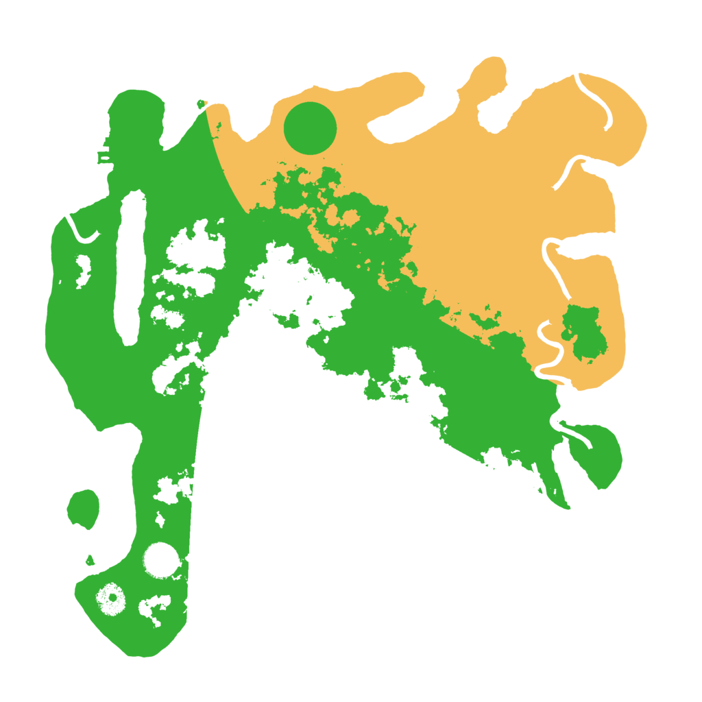 Biome Rust Map: Procedural Map, Size: 3500, Seed: 409100654
