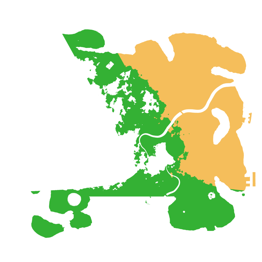 Biome Rust Map: Procedural Map, Size: 3700, Seed: 891339511